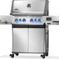 Napoleon Bbq P500VXRSIBNSS Prestige 500 Connected Rsib With Infrared Side And Rear Burner , Natural Gas, Stainless Steel