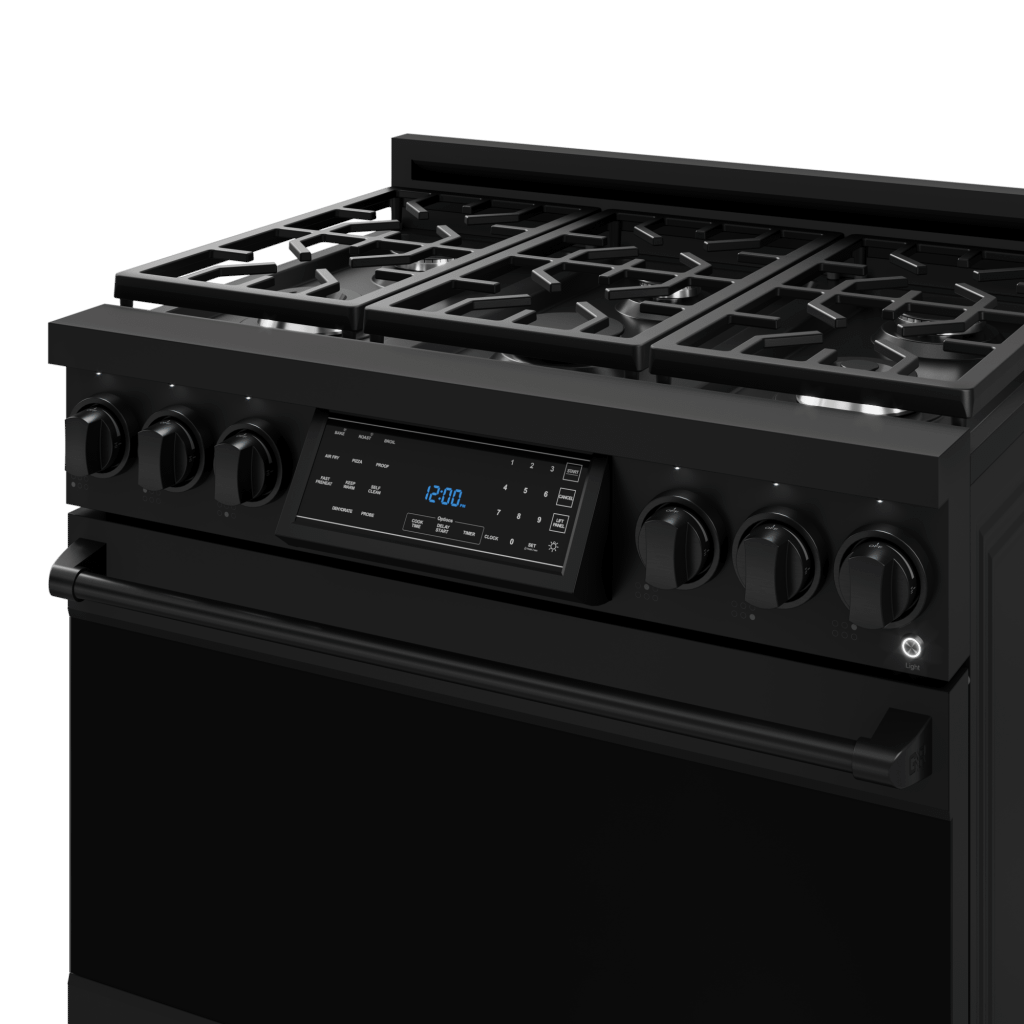 Thor Kitchen RSG36B 36 Inch Professional Gas Range With Tilt Panel Touch Control In Black Gordon Ramsay Series - Rsg36B