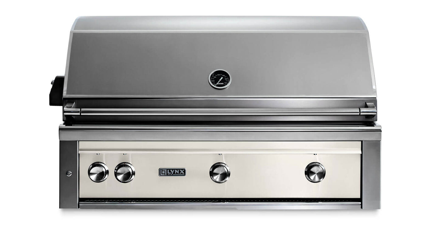 Lynx L42TRGLLP 42" Built-In Grill - 1 Trident™ W/ Rotisserie - Glacier