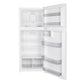 Danby WFF176W Woods 18 Cu. Ft. Frost-Free Fridge With Top Mount Freezer In White