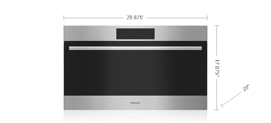 Wolf MDD3050TEST 30" E Series Transitional Drop-Down Door Microwave Oven