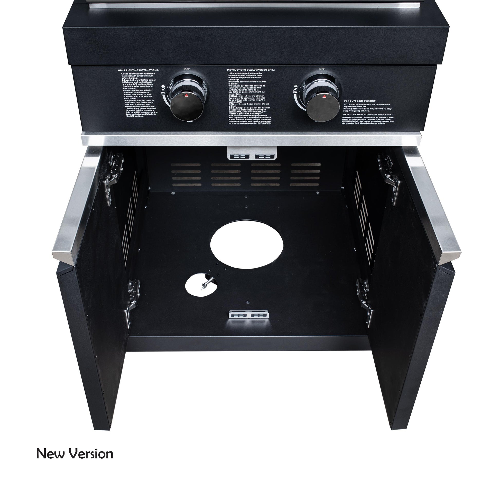 Forno FODKT2568BLK Forno All Aperto 99,600 Btu Outdoor Kitchen, 5 Burners, Infrared Burners, Side Burner, Black Sintered Stone Countertops, Gas Pizza Oven, Sink Module, Bar & Beverage Center