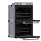 Forno FBOEL132430 Forno Vomero 30-Inch Double Wall Oven, Stainless Steel, 10 Cu.Ft Total Capacity, 7100W Convection, Mechanical Controls, Self-Cleaning Function