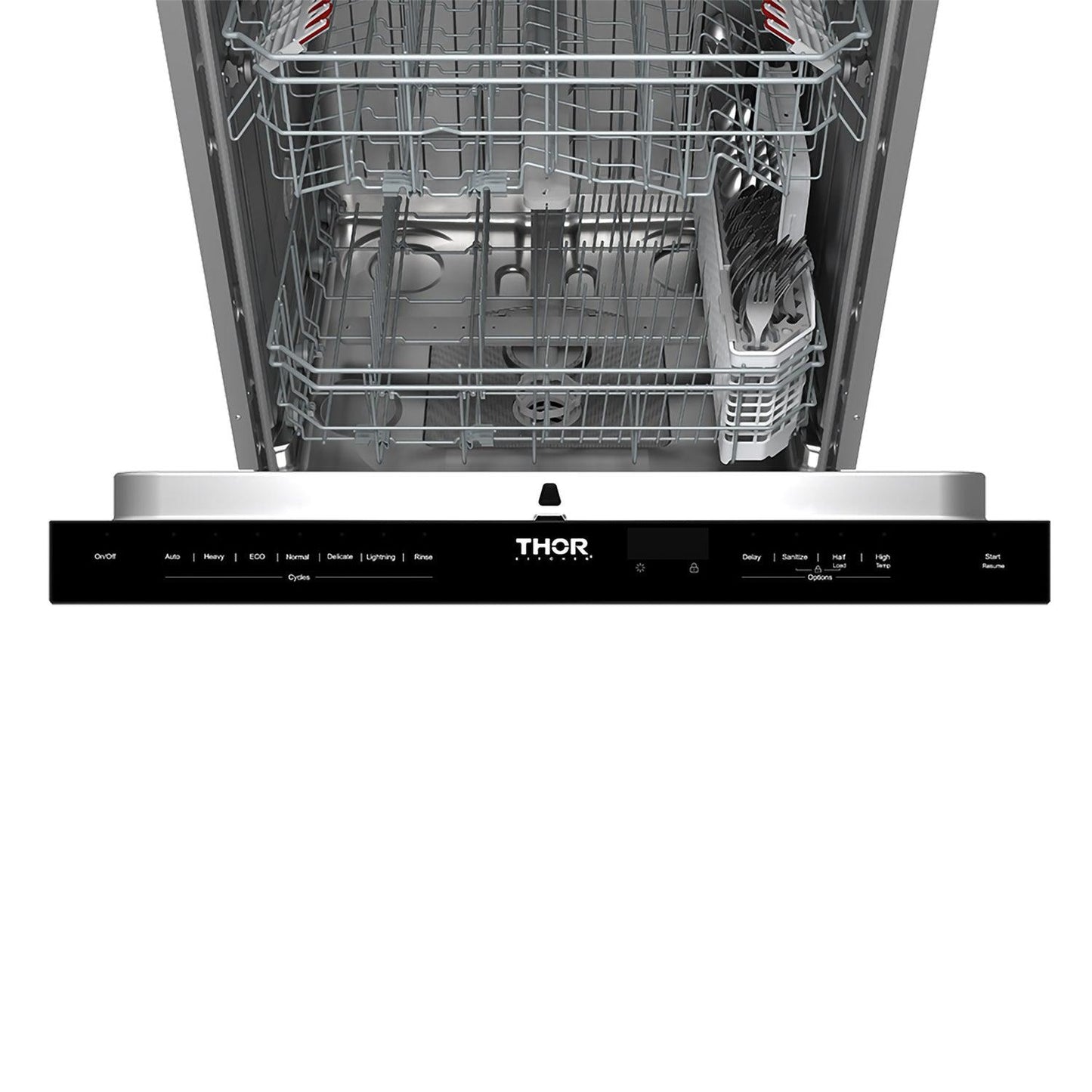 Thor Kitchen TDW24PTB 24 Inch Built-In Top Control Dishwasher With Pocket Handle - Black