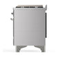 Ilve UM60FSNR3SSCLP Ilve Um60Fsnr3Ssclp Majestic Iii 60 Inch Dual Fuel Range With 7 Burners, Griddle And French Top, Dual Function Burner With Up To 25,000 Btu (Liquid Propane, Triple Glass Door, Stainless Steel, Chrome)