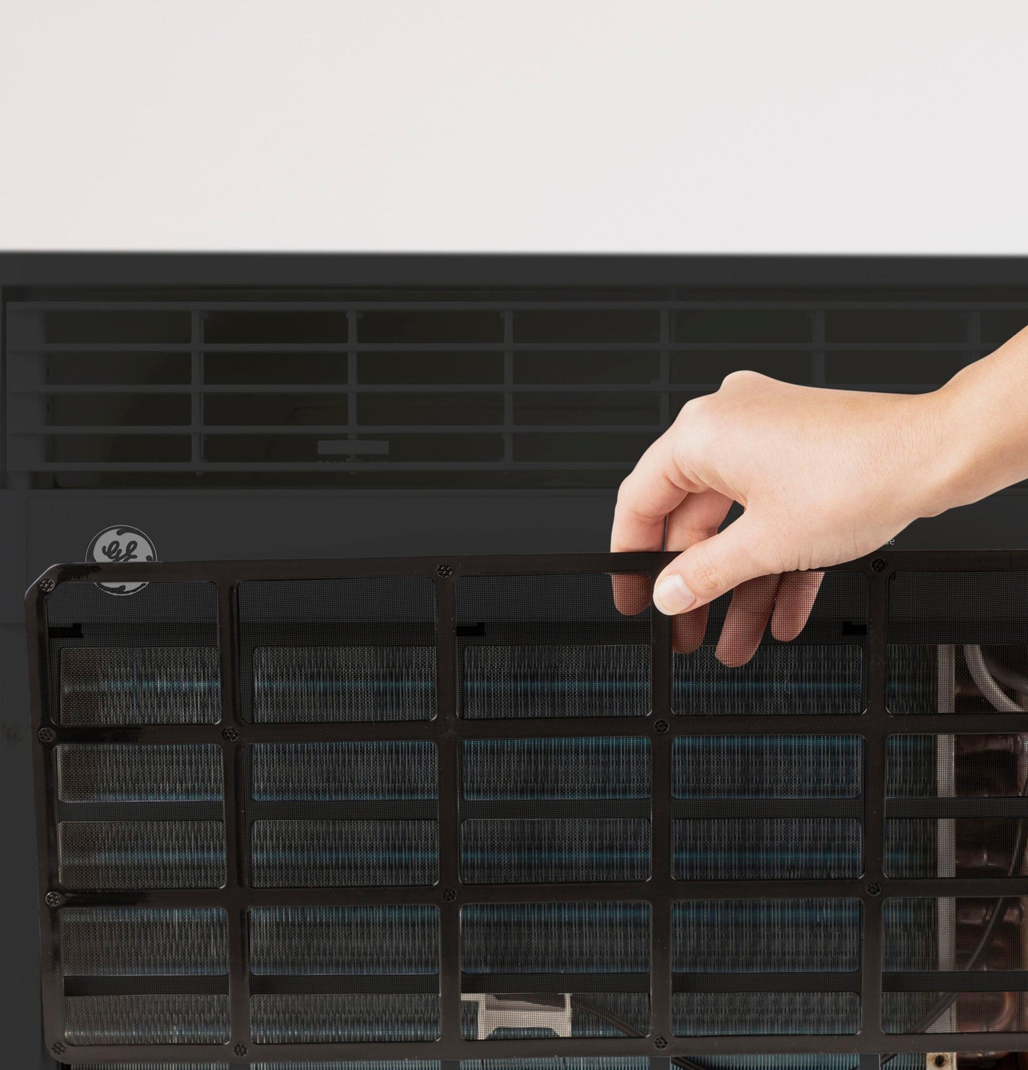 Ge Appliances AHEU08BC Ge® Energy Star® 8,000 Btu Smart Electronic Window Air Conditioner For Medium Rooms Up To 350 Sq. Ft., Black