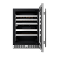 Element Appliance EWD24BES Cellara By Element 24 In., 46 Bottle Dual-Zone Wine Cooler - Stainless Steel