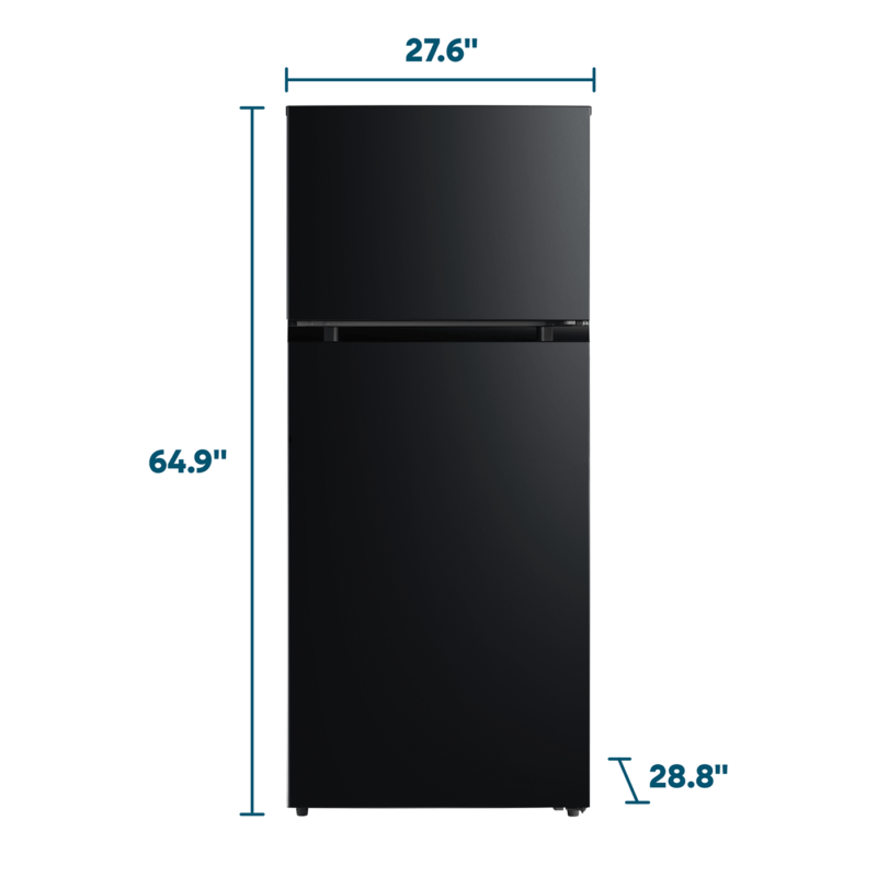 Element Appliance ERT16CGDB Element 16.0 Cu. Ft. Top Freezer Refrigerator - Black, Energy Star