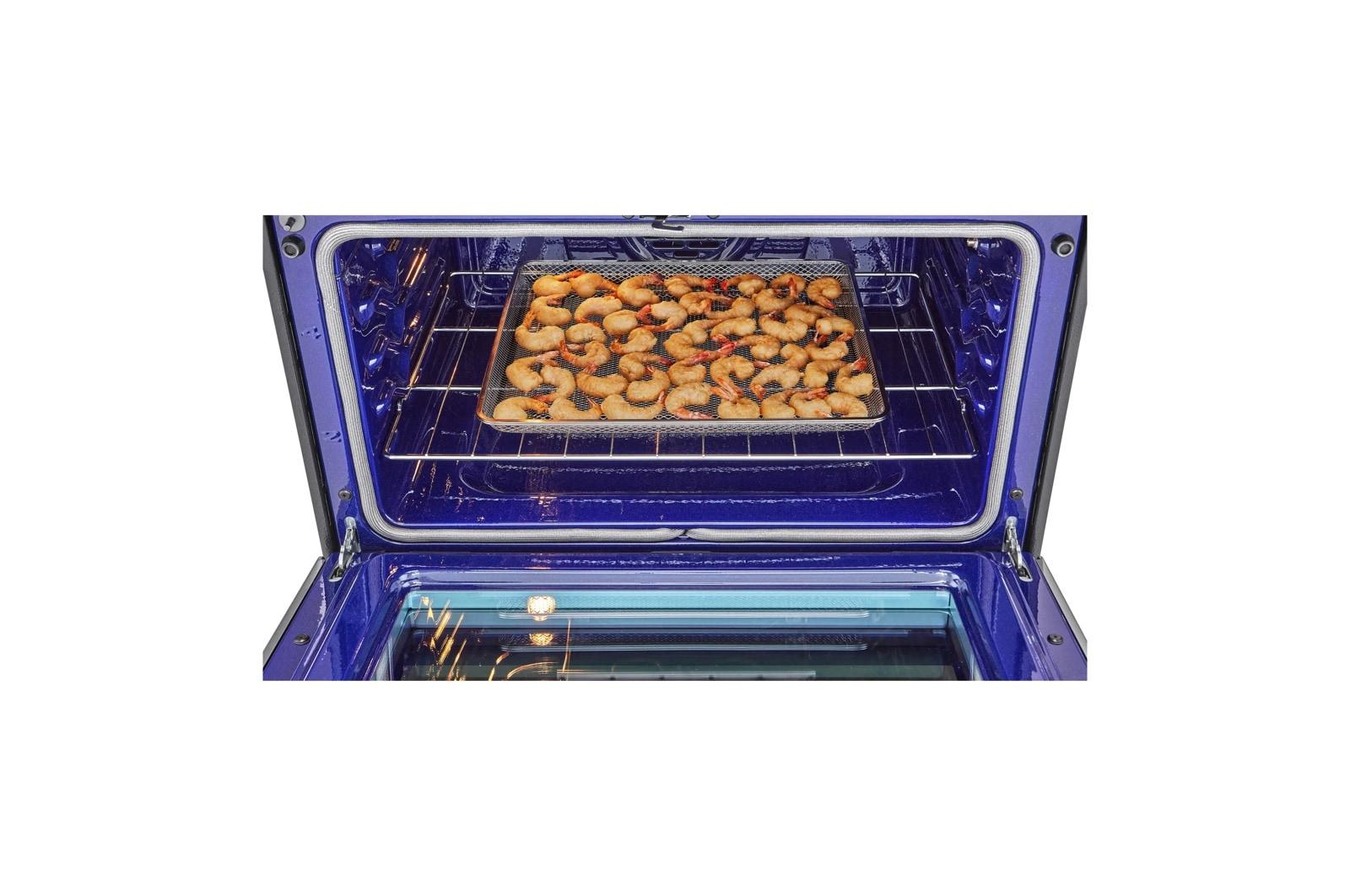 Lg LDEL7324YE 7.3 Cu. Ft. Smart Electric Double Oven Freestanding Range With Probake Convection®, Air Fry & Air Sous Vide