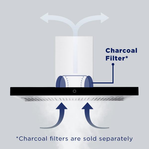 Hauslane WM739SS30 Hauslane Chef 30-In Convertible Stainless Steel Wall-Mounted Range Hood