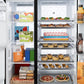 Ge Appliances GZS24PYYFS Ge® 23.5 Cu. Ft. Counter-Depth Side-By-Side Refrigerator With Led Light Walls And Extra Tall Dispenser