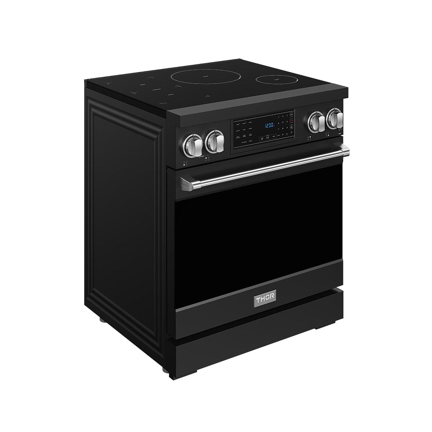 Thor Kitchen RSI30BSS 30 Inch Professional Induction Range With Tilt Panel Touch Control In Black And Stainless Steel Gordon Ramsay Series