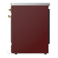 Ilve UMIB30QNR3BUG Ilve Umib30Qnr3Bug Majestic Iii 30 Inch Induction Range With 4 Elements, 4 Cu. Ft. Oven Capacity (Solid Door, Burgundy, Brass)