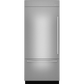 Jennair JPK36BNXWSS Integrated Built-In Bottom-Freezer Refrigerator, 36
