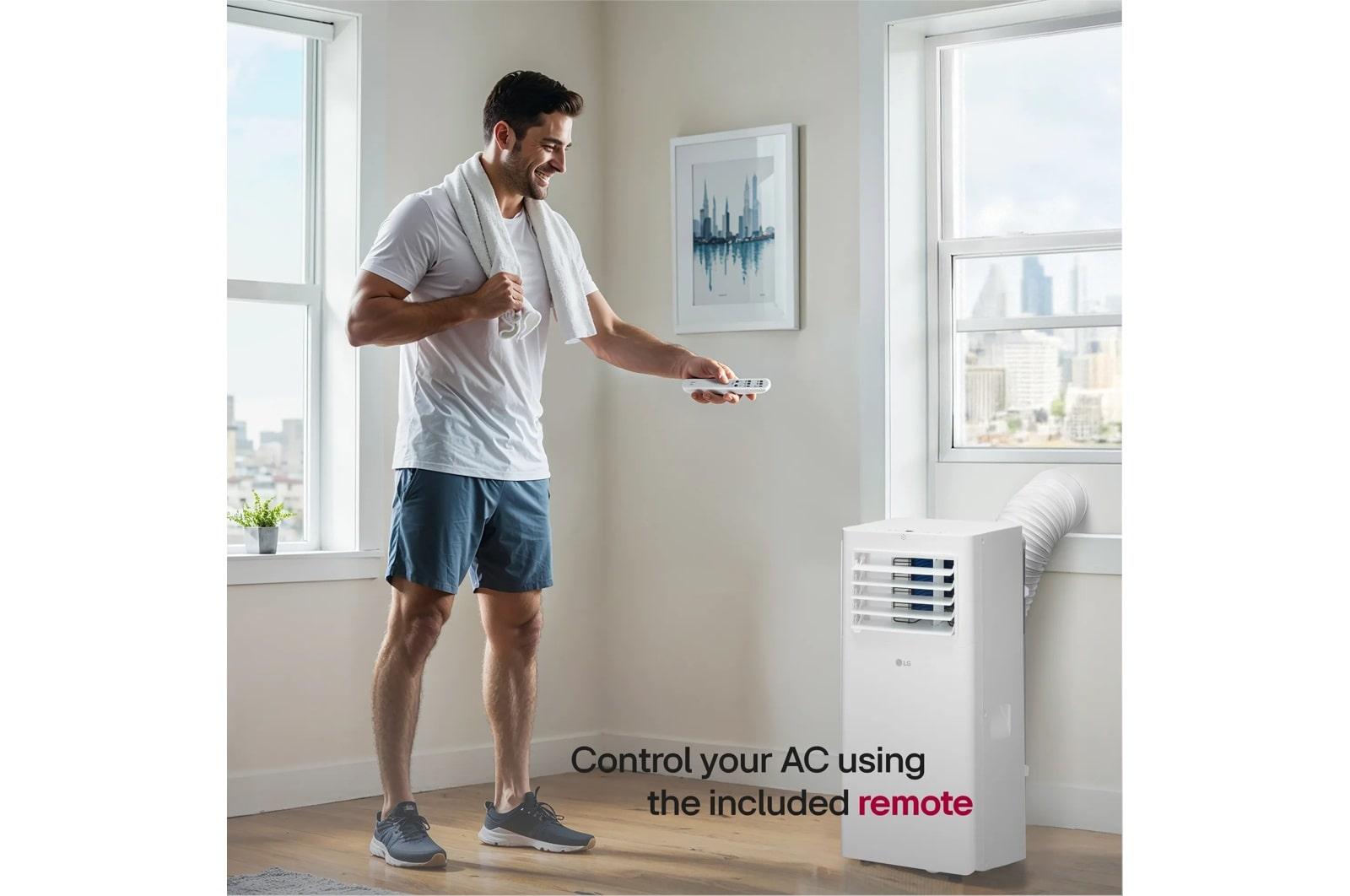 Lg LP0625WFR 6,000 Btu (Sacc) / 10,000 Btu (Ashrae) Portable Air Conditioner, 250 Sq. Ft