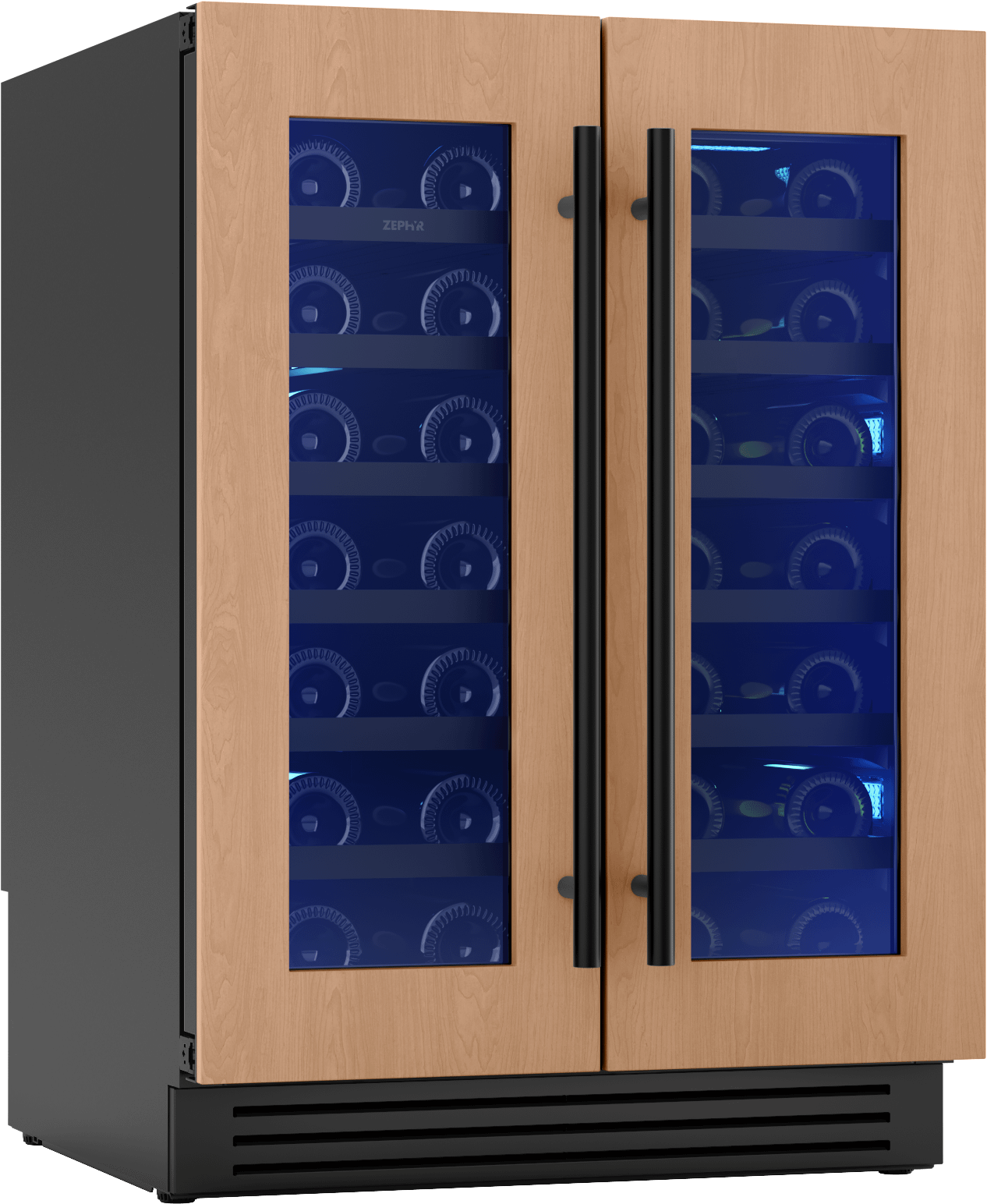 Zephyr PRW24C32CPG Presrv Wine Cooler, 24In Uc, Panel Ready, French Door