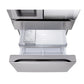 Lg LF29S9775S 29 Cu. Ft. Standard-Depth Max™ 4-Door French Door Refrigerator With Mirror Instaview® Mycolor™ And Mini Craft Ice™