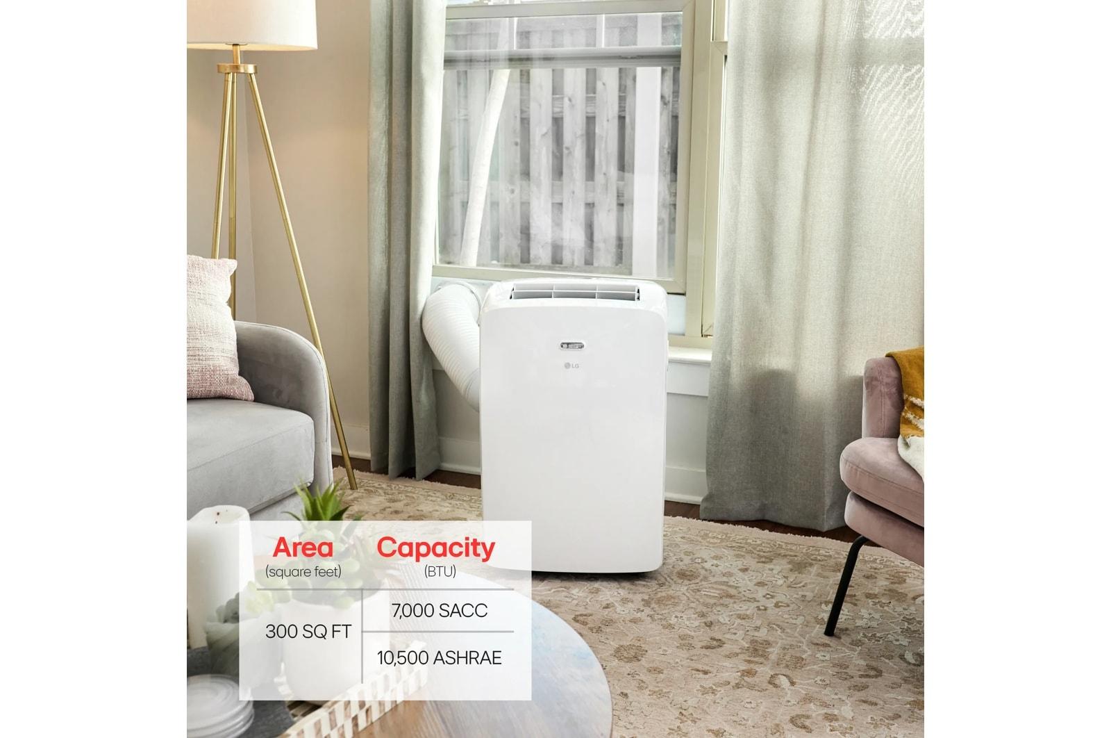 Lg LP0723WSR 7,000 Btu (Sacc) / 10,500 Btu (Ashrae) Btu Portable Air Conditioner