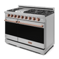 Thor Kitchen RSG48ERSG 48 Inch Professional Gas Range With Pro-Style Knobs In Stainless Steel/Rose Gold Gordon Ramsay Series - Rsg48E-Rsg