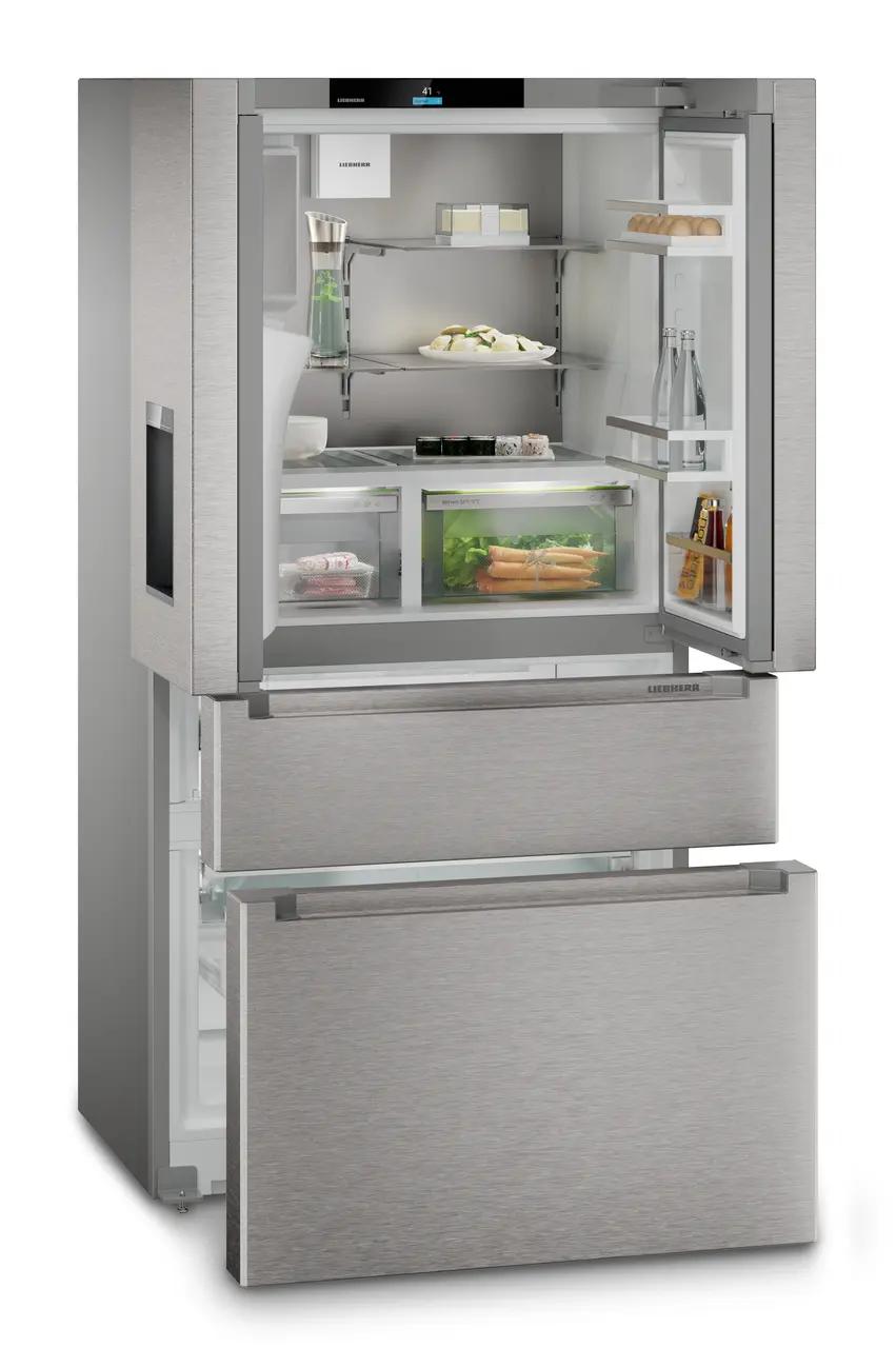 Liebherr FDBC36S French Door Fridge-Freezer With 2 Freezer Drawers And Water And Ice Cube Dispenser