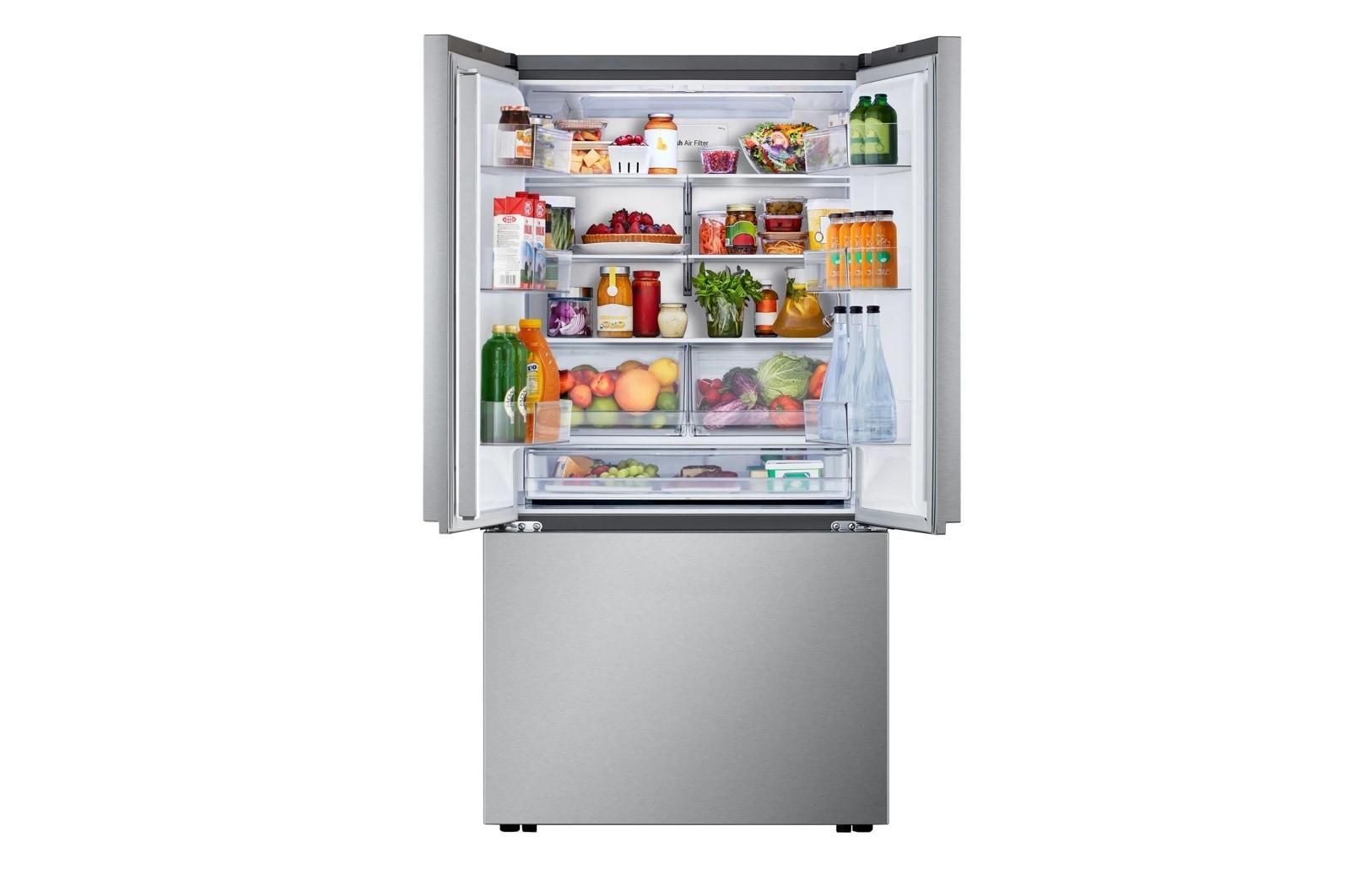 Lg LF25Z6211S 25 Cu. Ft. Counter-Depth Max&#8482; With Zero Clearance&#8482; 3-Door French Door Refrigerator With Thin Door Design