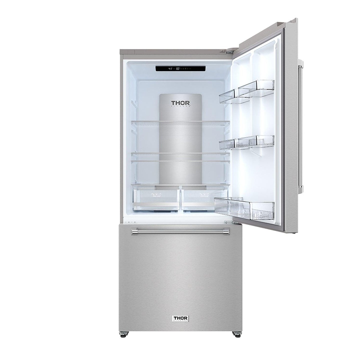 Thor Kitchen TRF3017BF 30 Inch Bottom Freezer Refrigerator In Stainless Steel