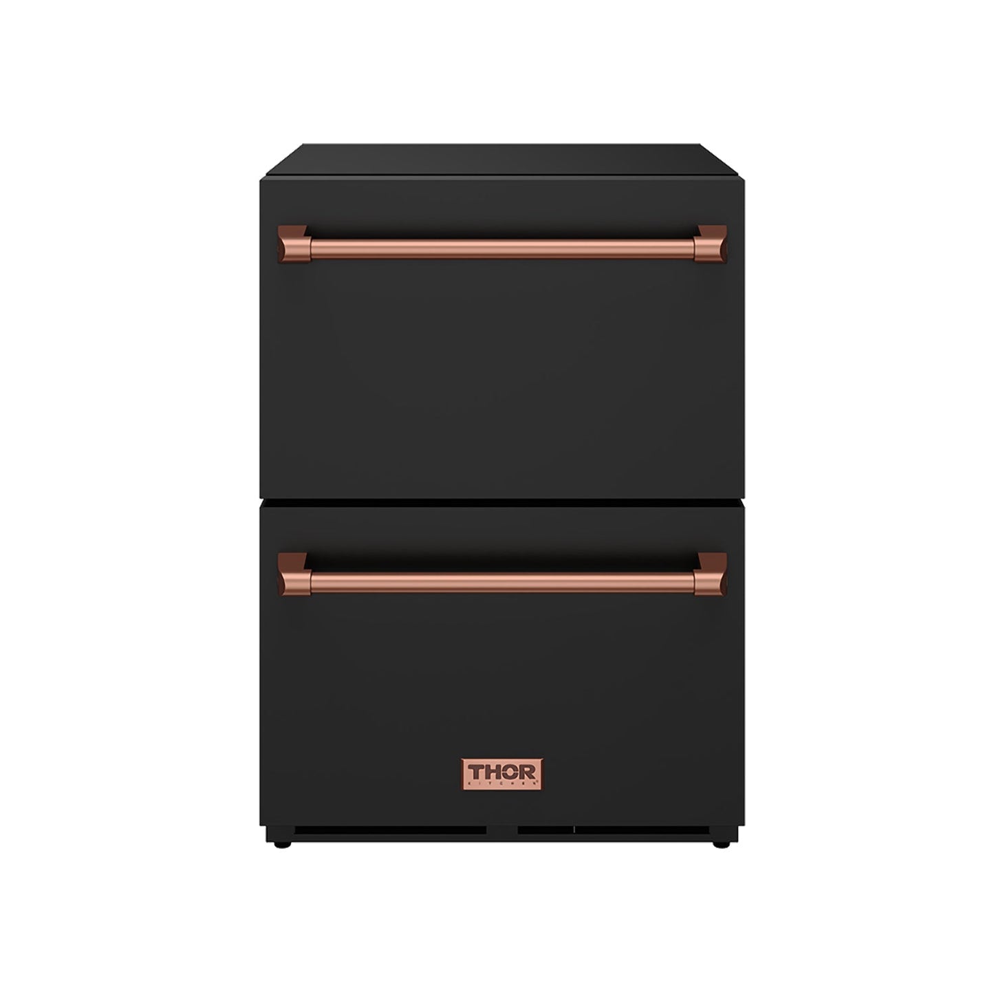Thor Kitchen RZ24UBRSG 24 Inch Undercounter Built-In / Freestanding Drawer Freezer - Black/Rose Gold Gordon Ramsay Series