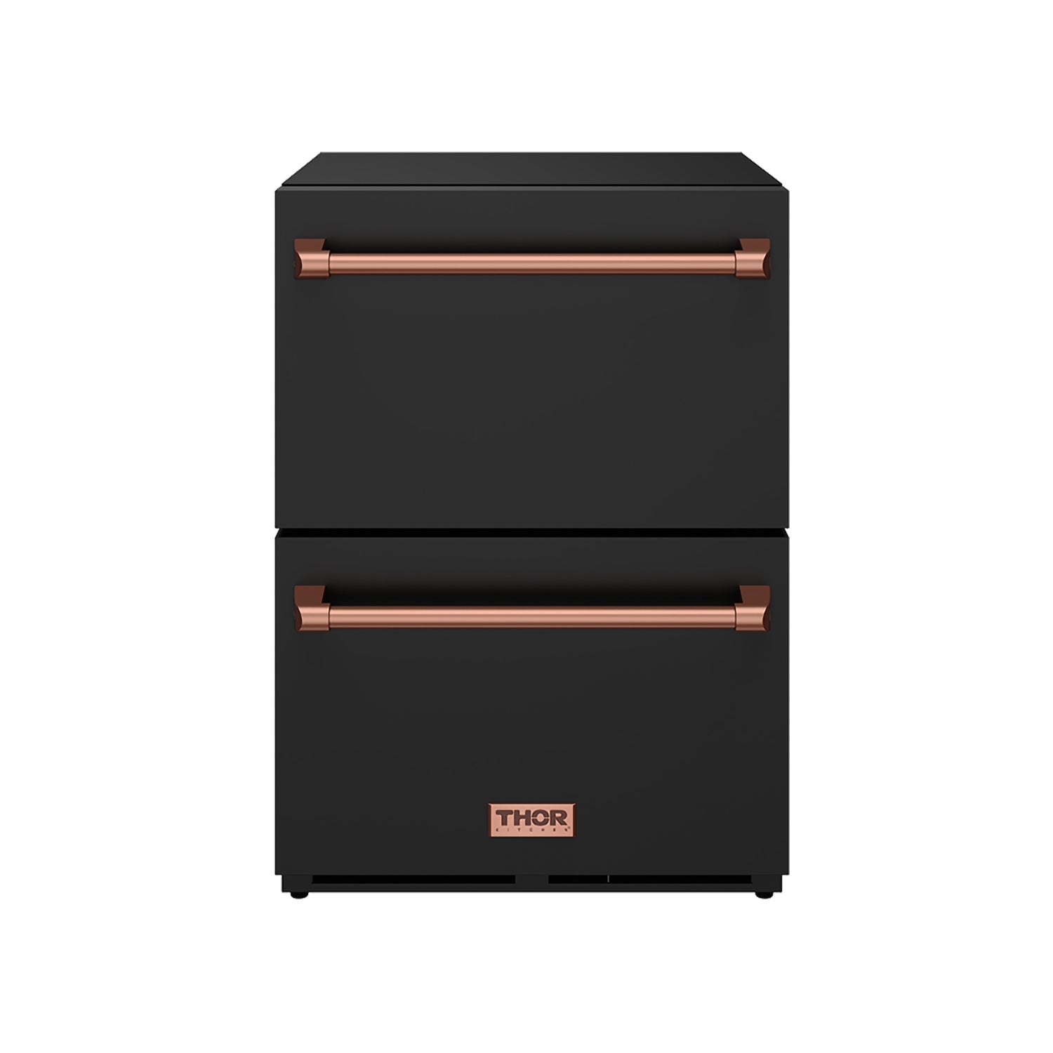Thor Kitchen RZ24UBRSG 24 Inch Undercounter Built-In / Freestanding Drawer Freezer - Black/Rose Gold Gordon Ramsay Series