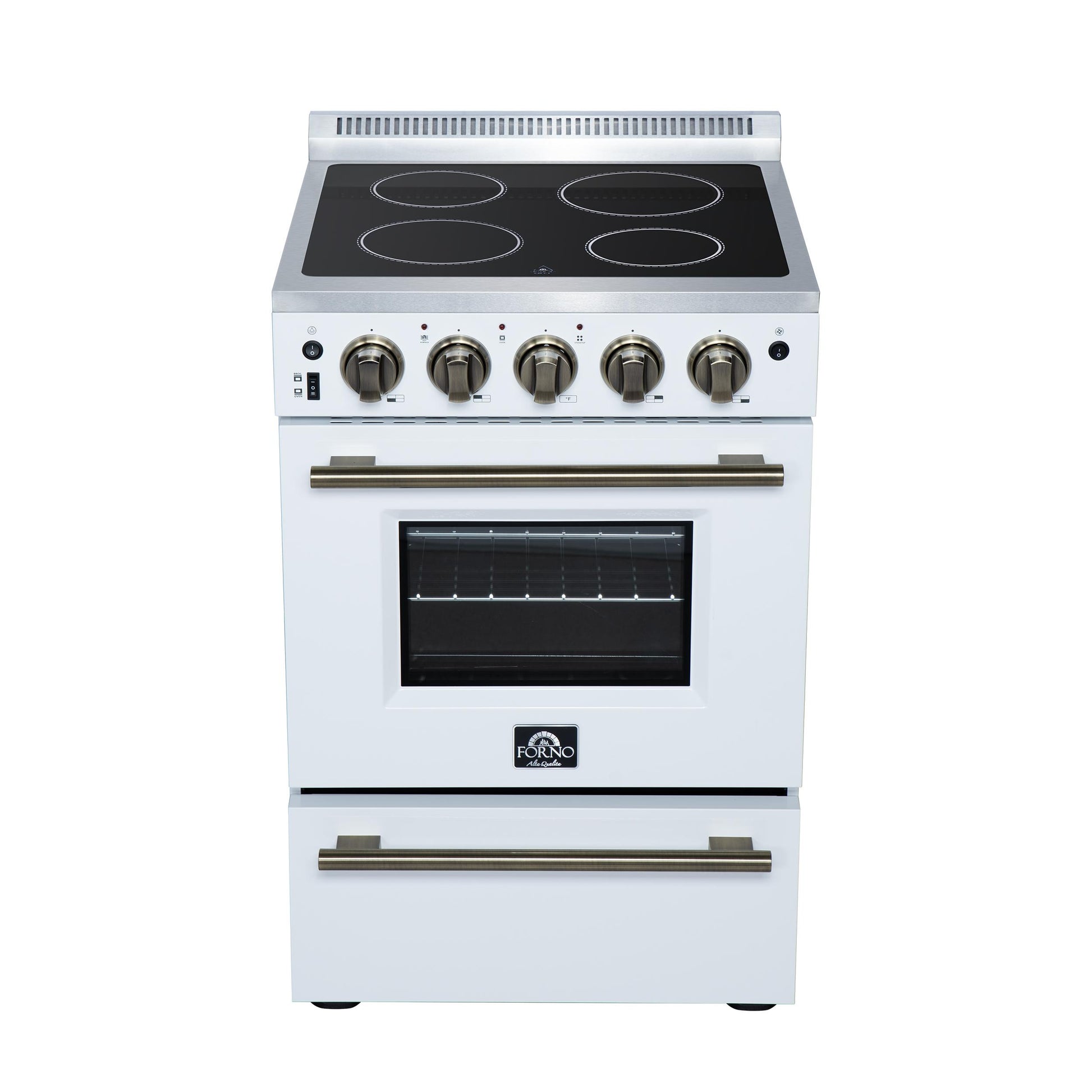 Forno FFSEL606924WHT Forno Loiano 24 Inch Freestanding Electric Range In White