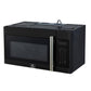 Forno FOTR303830BLK Forno Fornace 30-Inch Over The Range Convection Microwave, Black - 1.5 Cu.Ft, 300 Cfm Vent, Touch Control, Led Light