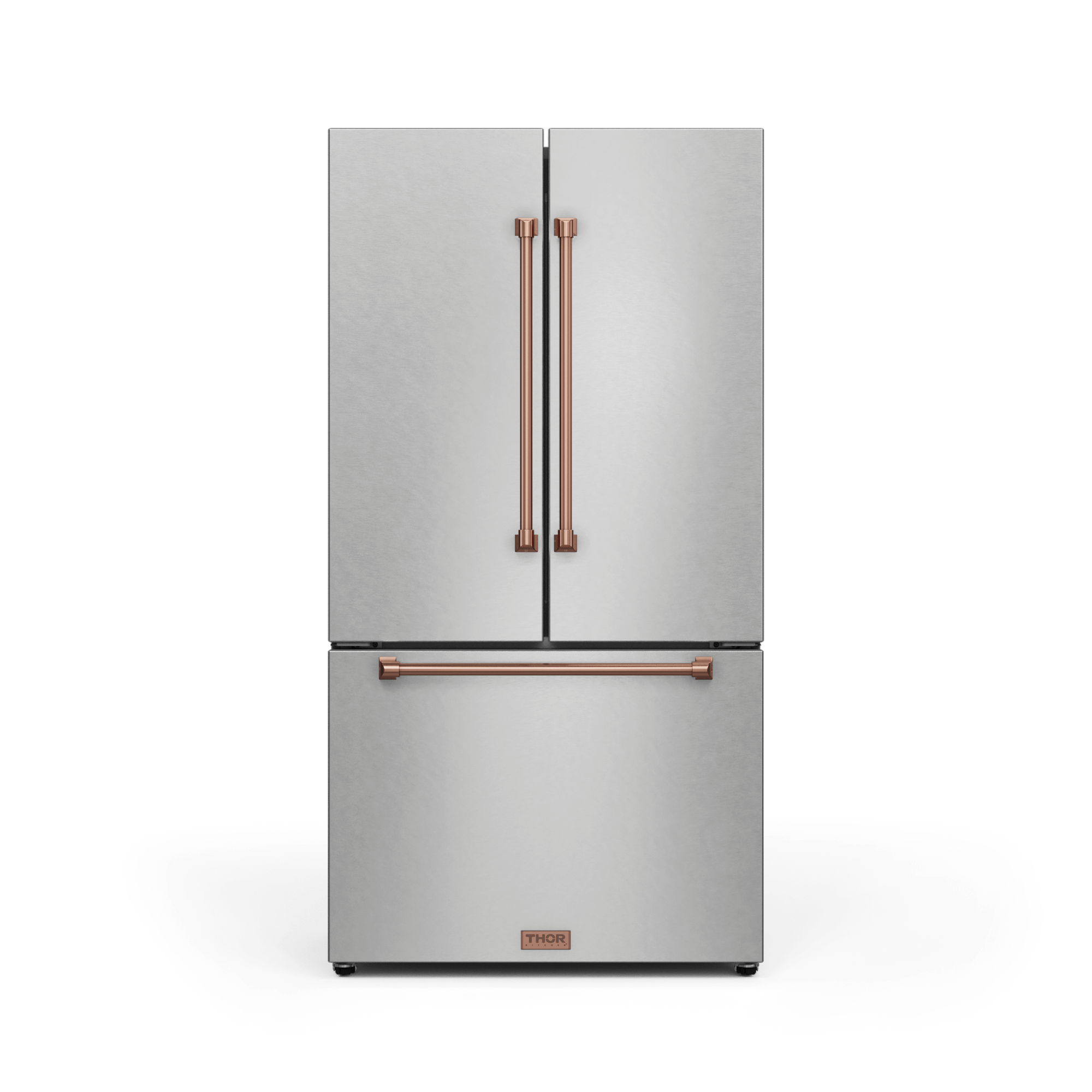 Thor Kitchen RF3621CTD99RSG 36 Inch 20.3 Cu Ft French Door Counter Depth Refrigerator With Ice Maker In Stainless Steel/Rose Gold Gordon Ramsay Series - Rf3621Ctd99-Rsg