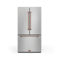 Thor Kitchen RF3621CTD99RSG 36 Inch 20.3 Cu Ft French Door Counter Depth Refrigerator With Ice Maker In Stainless Steel/Rose Gold Gordon Ramsay Series - Rf3621Ctd99-Rsg