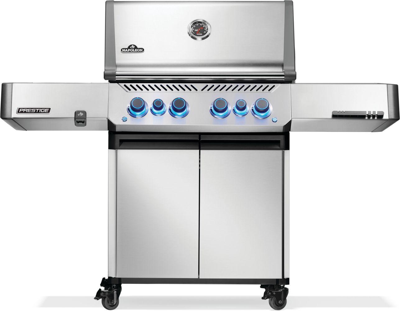 Napoleon Bbq P500VRSIBNSS Prestige 500 Rsib With Infrared Side And Rear Burner , Natural Gas, Stainless Steel