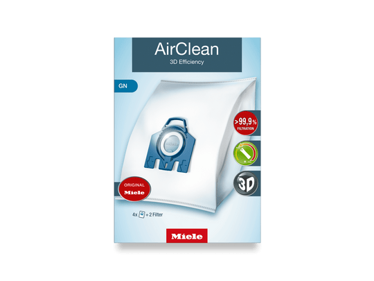 Miele GNAIRCLEAN3D Airclean 3D Efficiency Gn Dustbags - Ensures That Dust Picked Up Stays Inside The Machine.