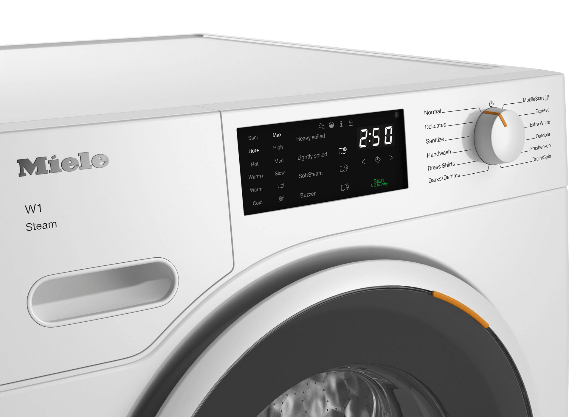 Miele WXC280WCS Wxc280 Wcs Steam - W1 Front-Loading Washing Machine: 8 Kg 1600 Rpm Pre-Ironing Miele@Home Capdosing Honeycomb Drum