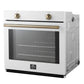 Forno FBOEL137030WHT Forno Vomero 30-Inch Wall Oven, White, 5 Cu.Ft Capacity, 3550 Watts Convection, Mechanical Controls, Manuel Steam Clean