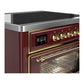 Ilve UMIB36NR3BUG Ilve Umib36Nr3Bug Majestic Iii 36 Inch Induction Range With 6 Elements, 3.5 Cu. Ft. Total Oven Capacity (Triple Glass Door, Burgundy, Brass)