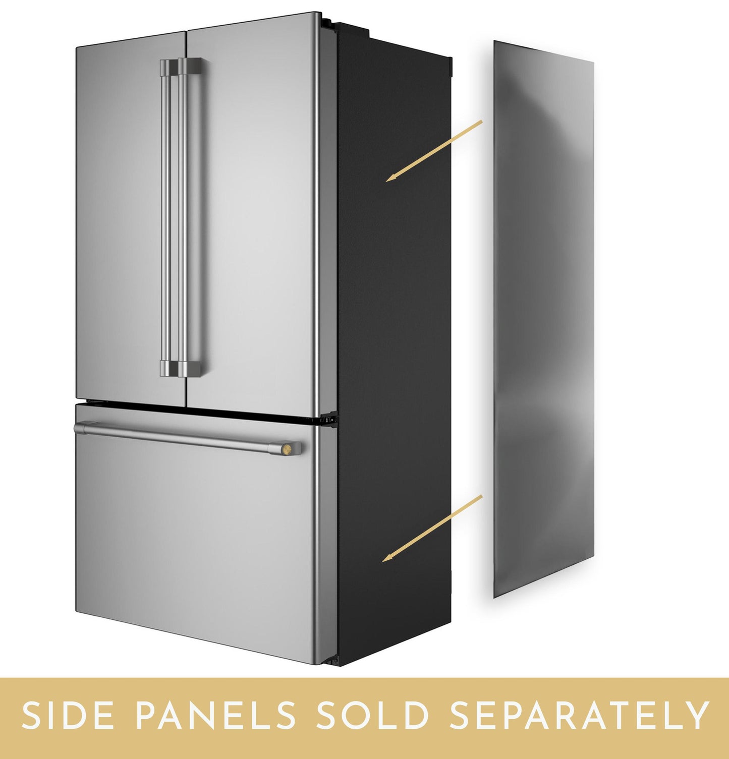 Monogram ZKLBRSCYSS Monogram Stainless Steel Side Panels For French Door Bottom Freezer - Right