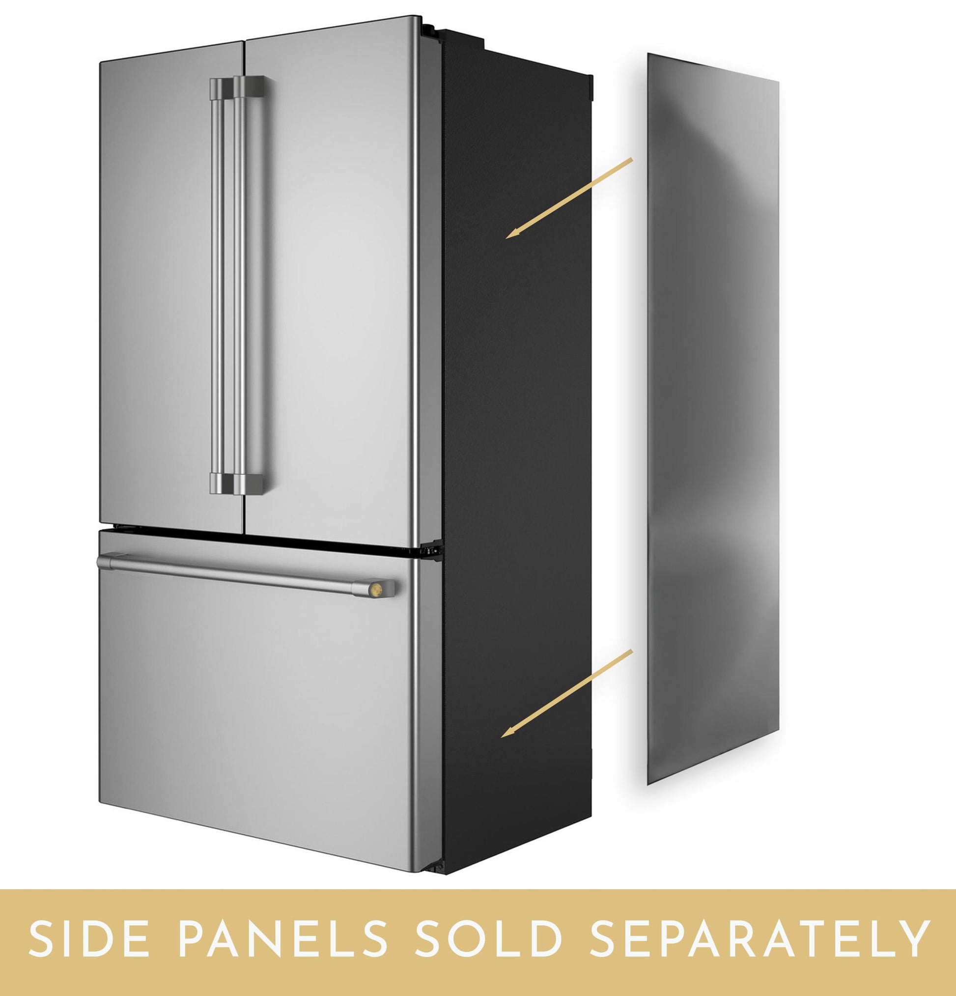 Monogram ZKLBRSCYSS Monogram Stainless Steel Side Panels For French Door Bottom Freezer - Right