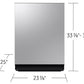Samsung DW90F89P0USR 38 Dba Bespoke Auto Open Door Dishwasher With 3Rd Rack Washing System In Fingerprint Resistant Stainless Steel