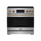 Thor Kitchen RSI36BRZ 36 Inch Professional Induction Range With Tilt Panel Touch Control In Stainless Steel And Bronze Gordon Ramsay Series