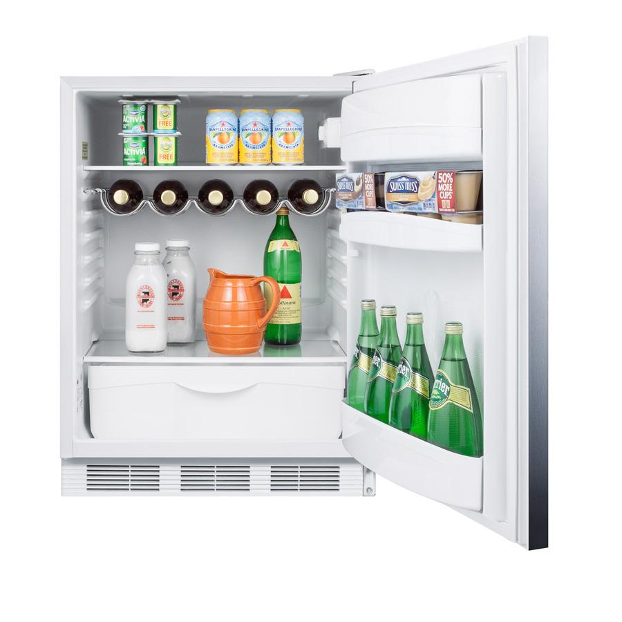 Summit FF61WSSHHADA 24" Wide All-Refrigerator, Ada Compliant