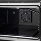 Forno FFSGS644430BLK Forno Galiano 30-Inch French Door Gas Range Black And Antique Brass Design, 5 Sealed Burners 68,000 Btu, 4.32 Cu.Ft. Convection Oven