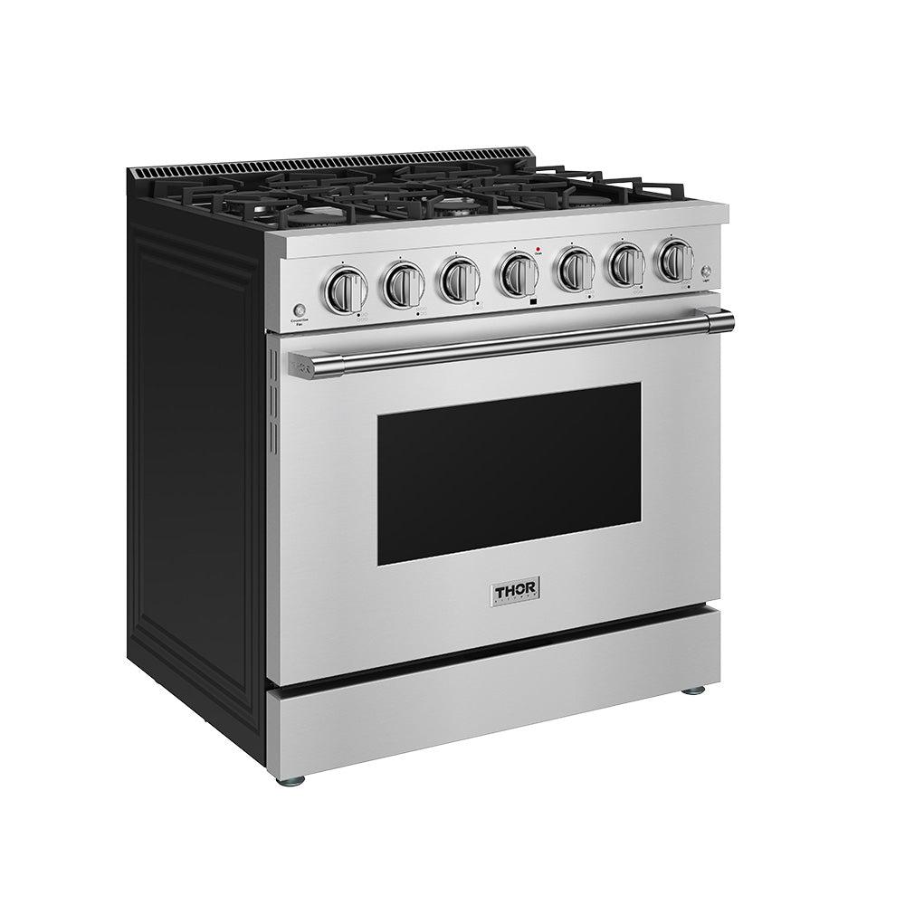 Thor Kitchen SRG3601 36 Inch S Series Professional Freestanding Gas Range