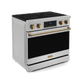 Thor Kitchen RSE36BRZ 36 Inch Professional Electric Range With Tilt Panel Touch Control In Stainless Steel/Bronze Gordon Ramsay Series - Rse36-Brz