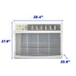 Element Appliance EWR18C Element 18,000 Btu Window Air Conditioner - White (Ewr18Be, Ewr18C)