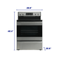 Element Appliance EER34MSCS Element 5.2 Cu. Ft. 30 Electric Range - Stainless Steel (Eer34Mscs)