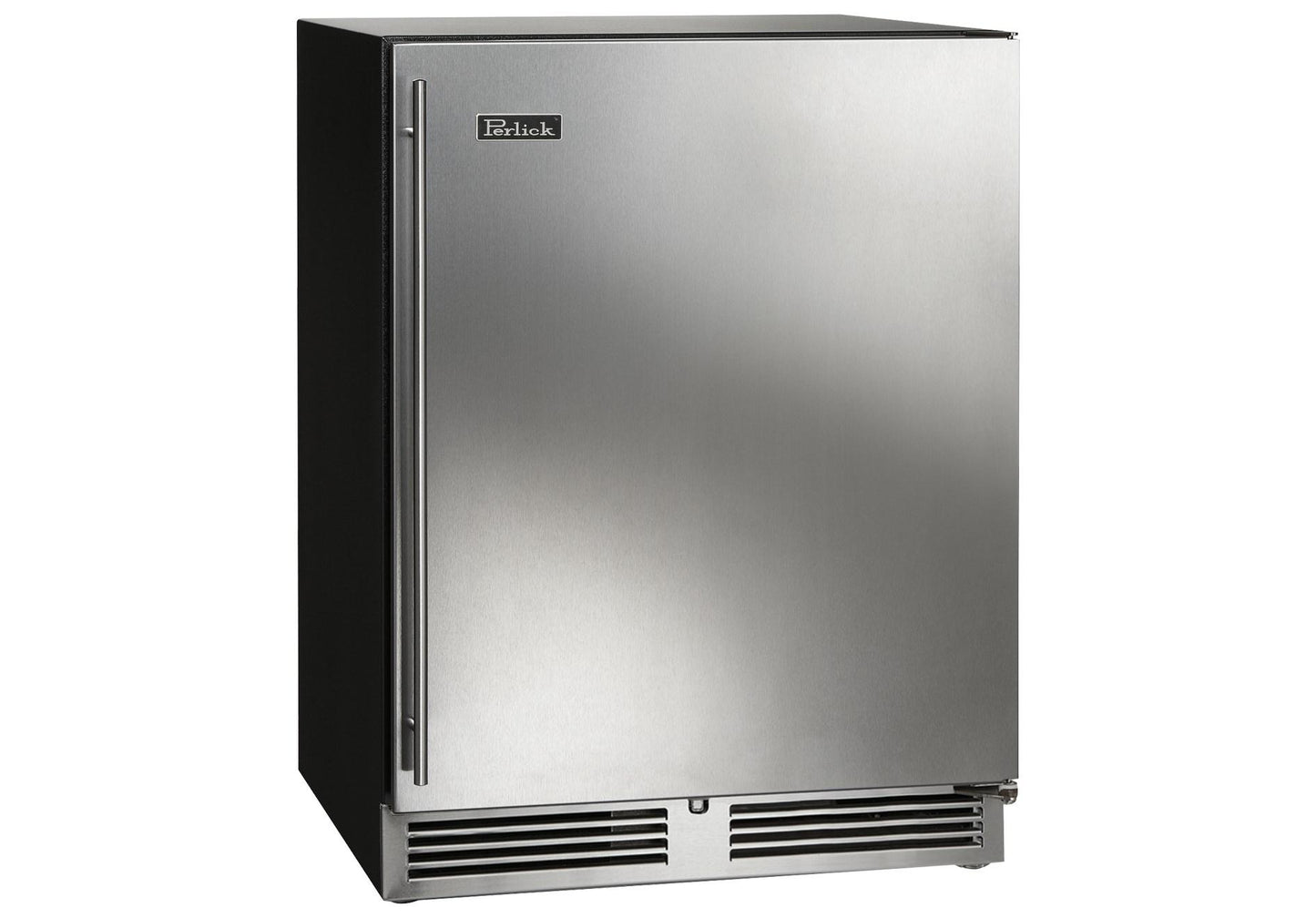 Perlick HA24RB41LL 24" Ada Height Compliant Indoor Refrigerator With Stainless Steel Solid Door, Hinge Left, With Lock