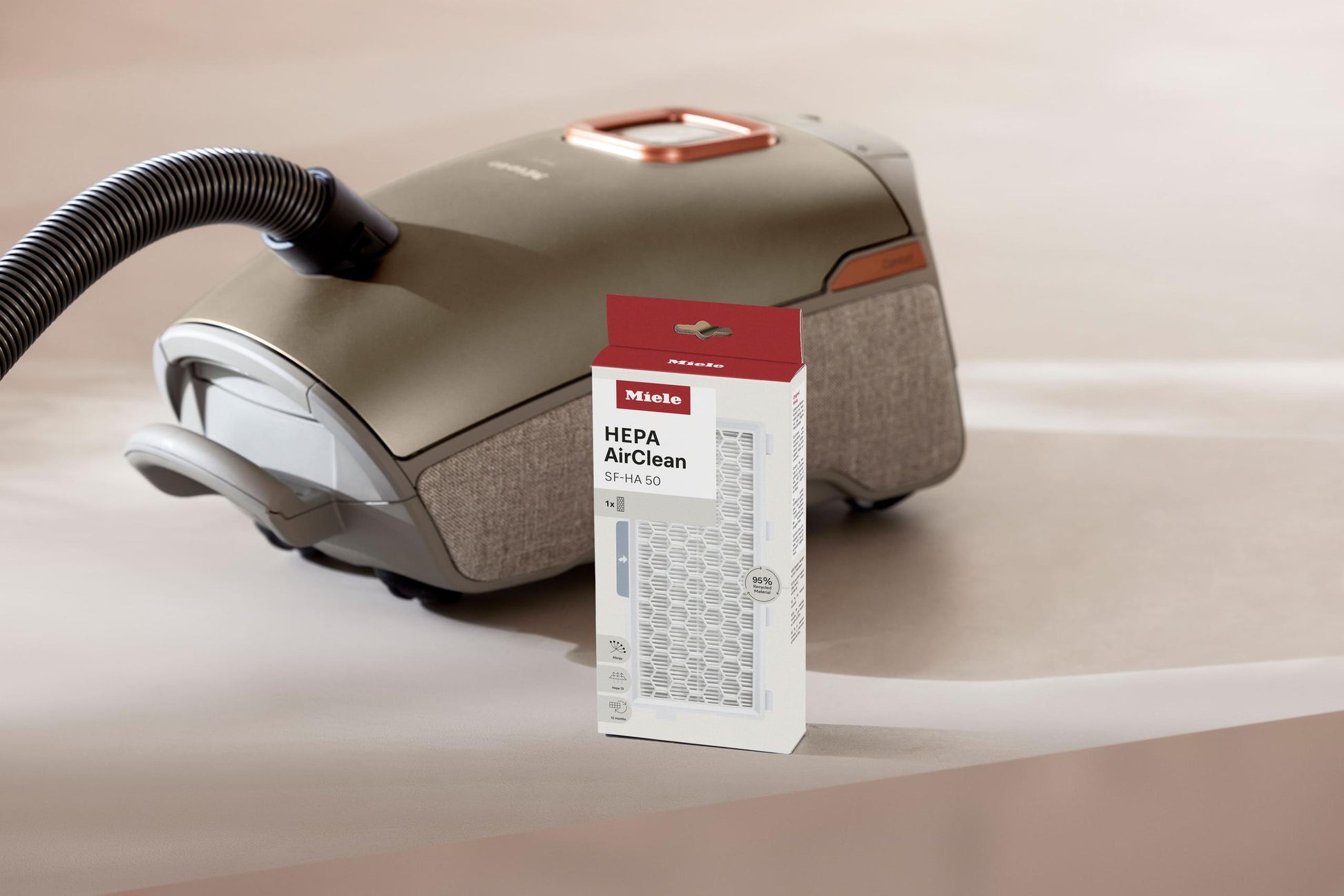 Miele SFHA501 Hepa Airclean Filter - Safely Traps Fine Dust And Allergens.