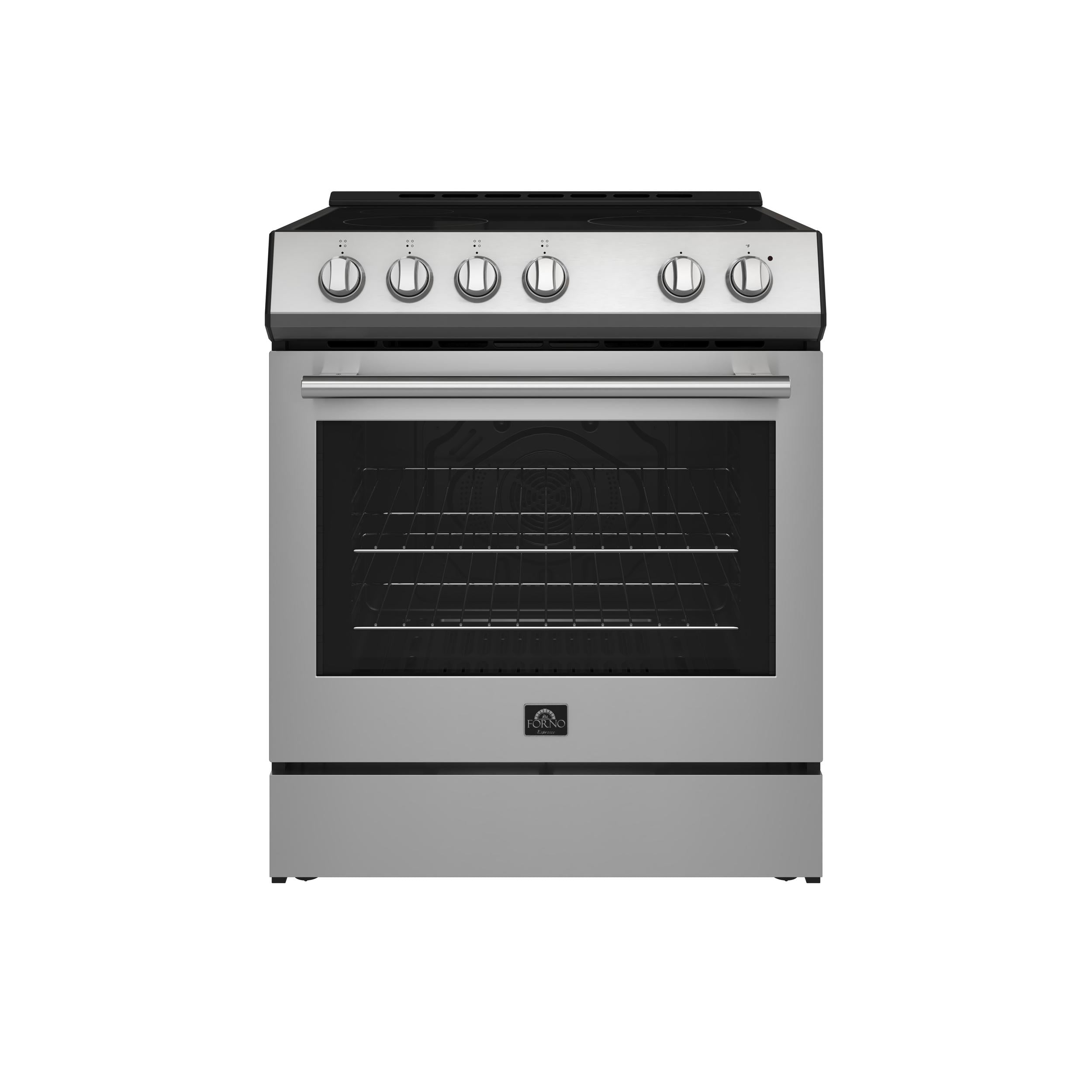 Forno FFSEL601230 Forno Leonardo Espresso 30-Inch Stainless Steel Electric Range, True Convection, Energy Efficient